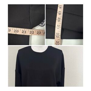 Scoop Women’s Medium (8-10) Scubaknit Thick Chic Black Longsleeve Sweatshirt NWT